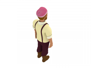 3d cartoon human character 3Dモデル