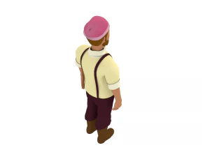 3d cartoon human character 3D Model