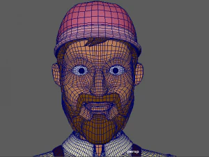 3d cartoon human character 3D Model