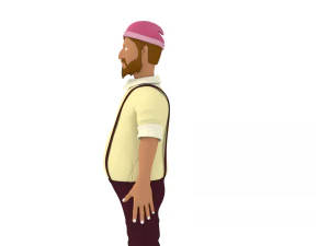 3d cartoon human character 3D Model