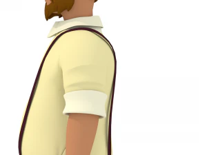 3d cartoon human character 3D Model