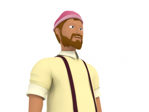 3d cartoon human character 3Dモデル