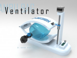 ambubag ventilator covid-19 crisis 3Dモデル