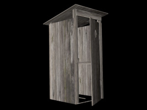 country toilet Modèle 3D