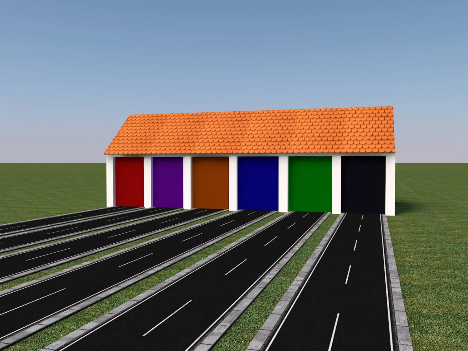 garage 3D Model .c4d .max .obj .3ds .fbx .stl .blend 