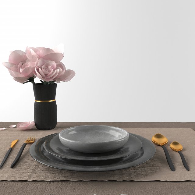 decorset 3D Model .c4d .max .obj .3ds .fbx .stl .blend 