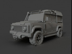 land rover defender 110 3D Model
