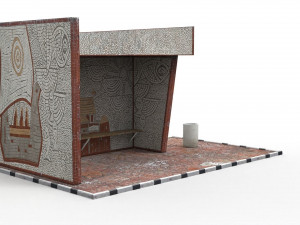bus stop Modelo 3D
