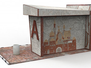 bus stop Modelo 3D