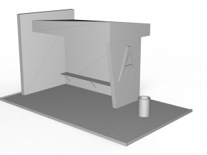 bus stop Modelo 3D