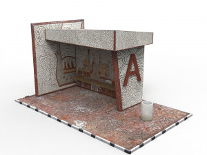 bus stop Modelo 3D
