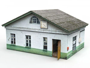 eski Sovyet kontrol noktası 3D Model