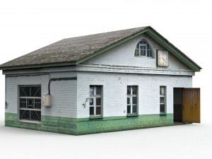 old soviet checkpoint 3D Model