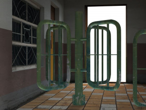 old soviet checkpoint 3D Model