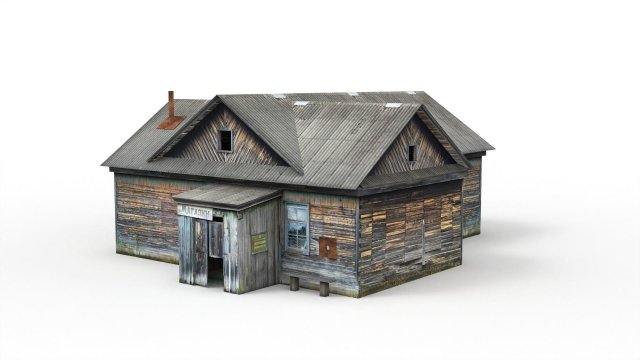 old village shop 3D Model .c4d .max .obj .3ds .fbx .stl .blend