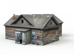 loja da vila antiga Modelo 3D