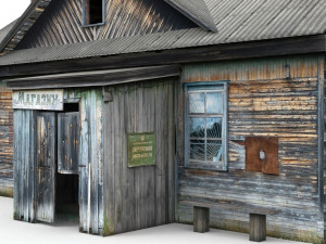old village shop 3D Model