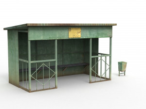 bus stop 3Dモデル