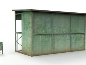 bus stop 3Dモデル