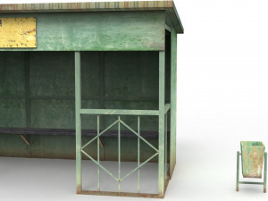 bus stop 3Dモデル