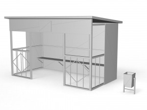 bus stop 3Dモデル