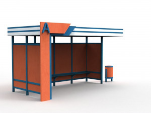 bus stop 3D Model