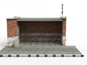 bus stop 3D Model