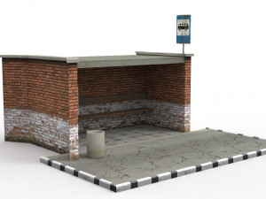 bus stop 3D Model
