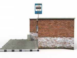 bus stop 3D Model