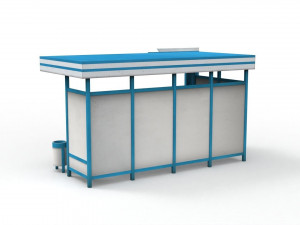 bus stop Model 3D