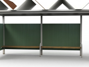 bus stop Modèle 3D