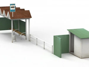 bus stop 3D Model