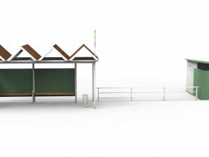 bus stop Modèle 3D
