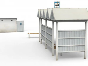 bus stop 3D Model