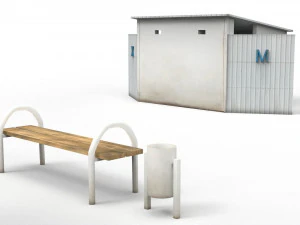 bus stop 3D Model
