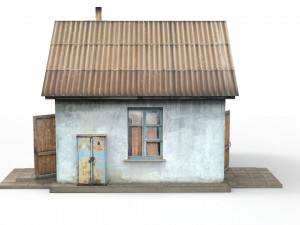 old soviet checkpoint Modello 3D