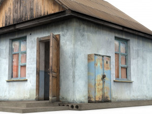 old soviet checkpoint Modello 3D