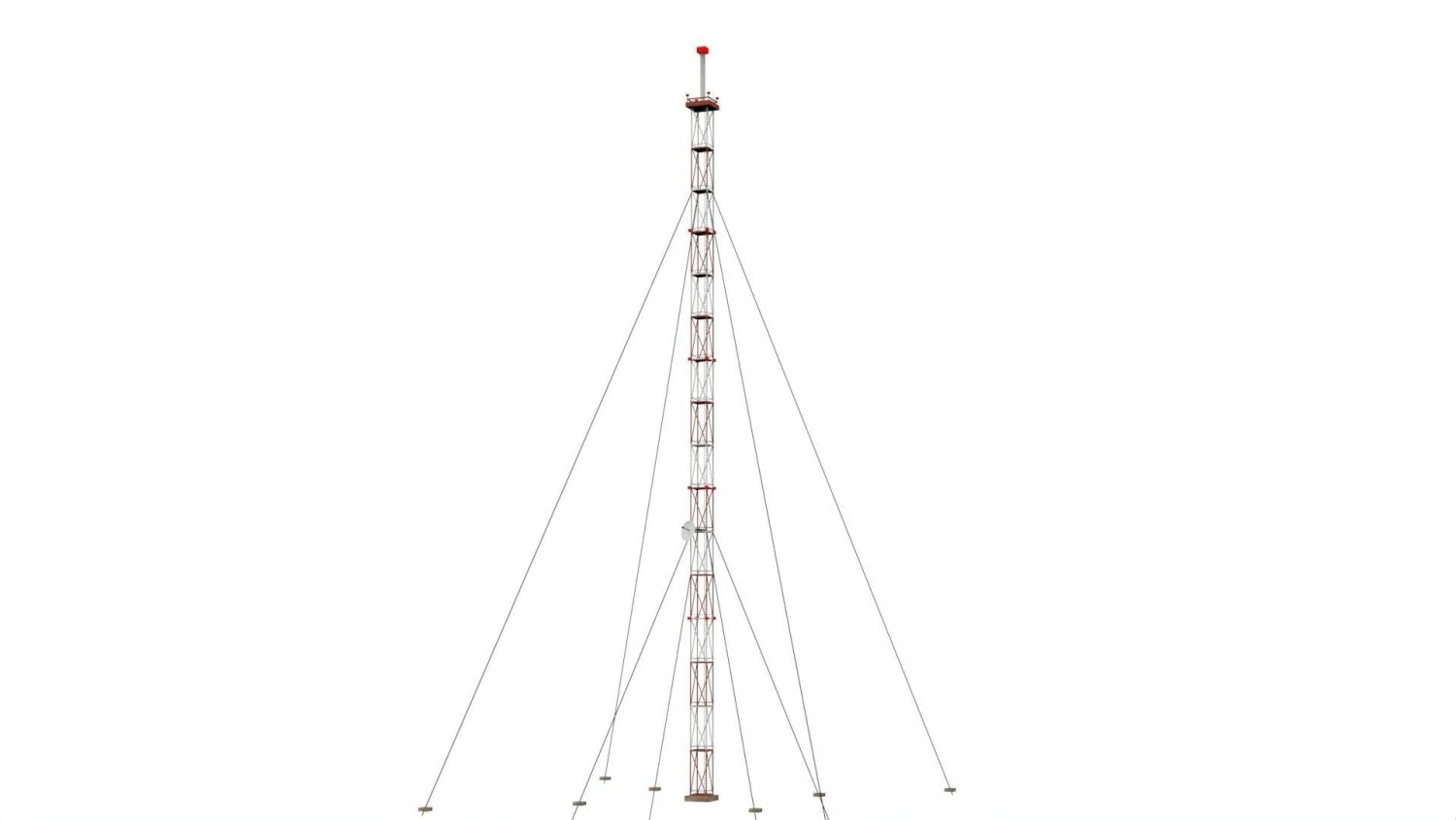 tv tower 3D Model .c4d .max .obj .3ds .fbx .stl .blend 