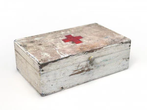 old wooden medical box 3D Model