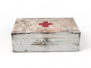 old wooden medical box 3D Model