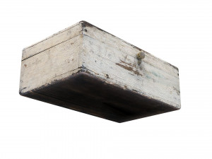 old wooden medical box 3D Model