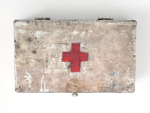 old wooden medical box 3D Model
