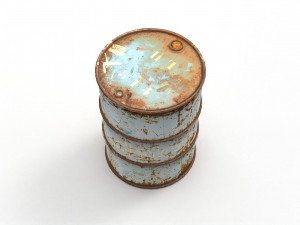 metal barrel Modelo 3D