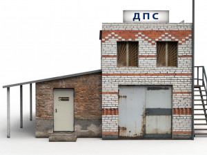 police post old 3D Model