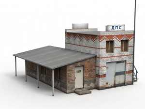police post old 3D Model