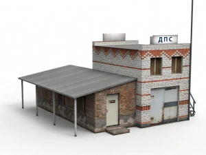 police post old 3D Model