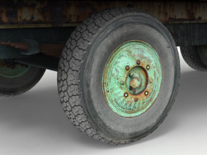 old lumberjack trailer and house on wheels Modello 3D