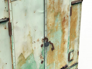 old lumberjack trailer and house on wheels Modello 3D