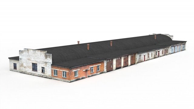 industrial garage boxes 3D Model .c4d .max .obj .3ds .fbx .stl .blend