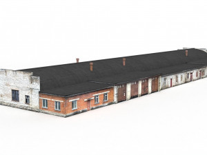 industrial garage boxes 3D Модель